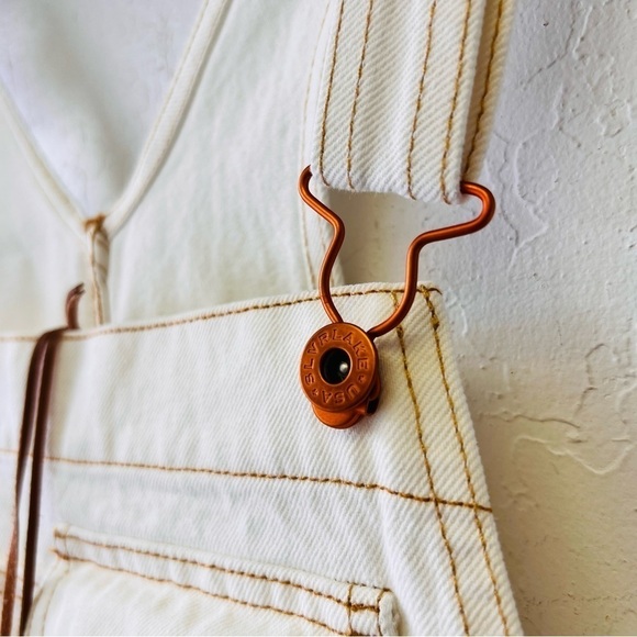 SLVRLAKE NWT Overall Shorts in Natural White Small - Picture 8 of 12